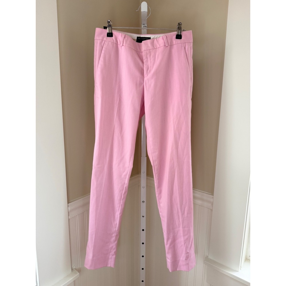 Banana Republic Ryan Straight Leg Dress Pants Rose Mist Pink Size 0
